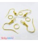 Earring Hooks with Jumping Ring - Golden - 5 Pairs